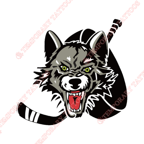 Chicago Wolves Customize Temporary Tattoos Stickers NO.9002